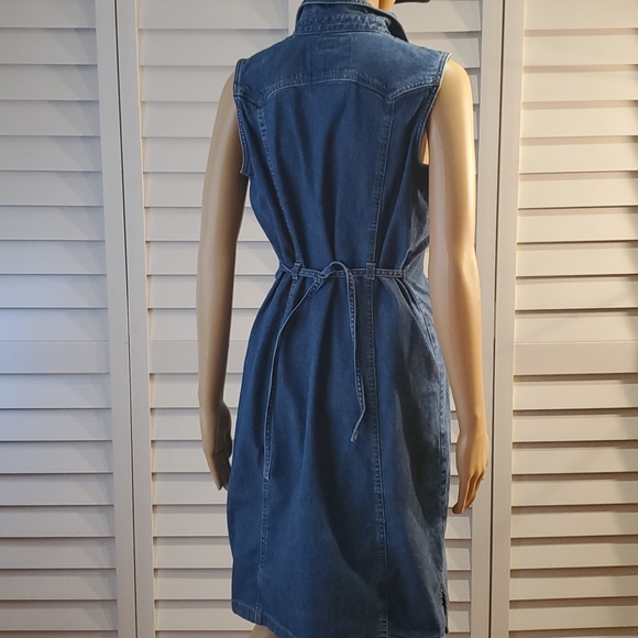 Denim Button-down tie-waist jesse jeans Dress - Picture 7 of 14